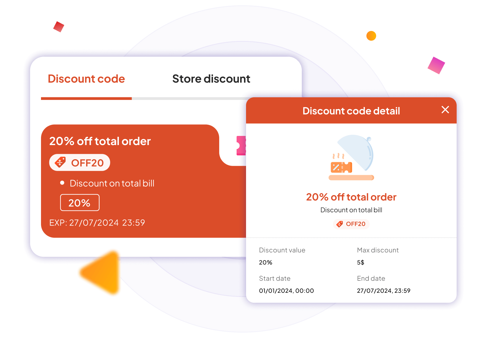 Create enticing discount
                                    codes