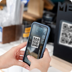 Scan QR code - Contactless ordering